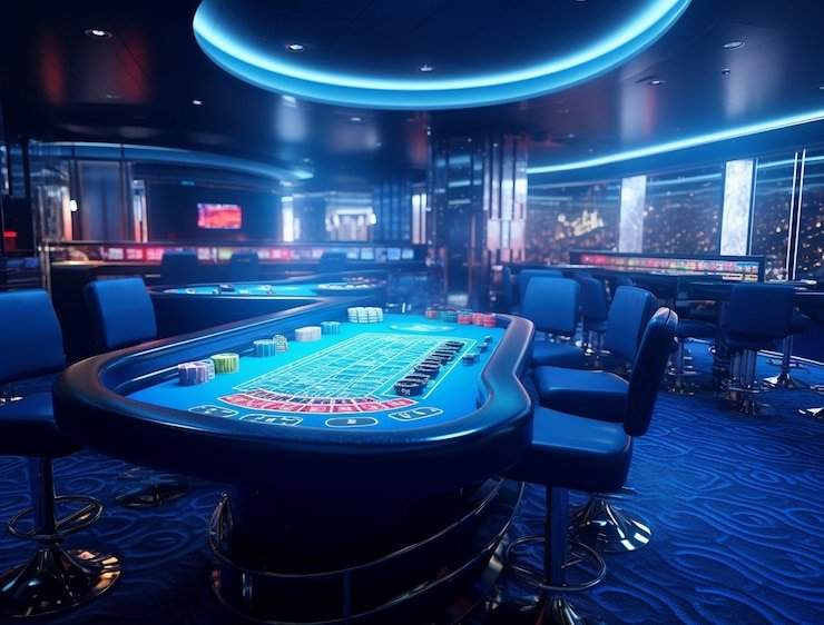 Live-dealer blackjack table interface on mobile showing bet placement controls